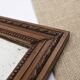 Large old mirror 65cm, carved wooden frame