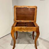 Louis XV style table in burr walnut and walnut