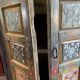 Pakistan, swat valley, old 2-door wardrobe from the 19th century with its original polychromy