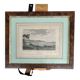 Tableau, gravure paysage à ANTIBES époque XIXe