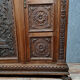 Renaissance style wardrobe in solid walnut circa 1850-1880