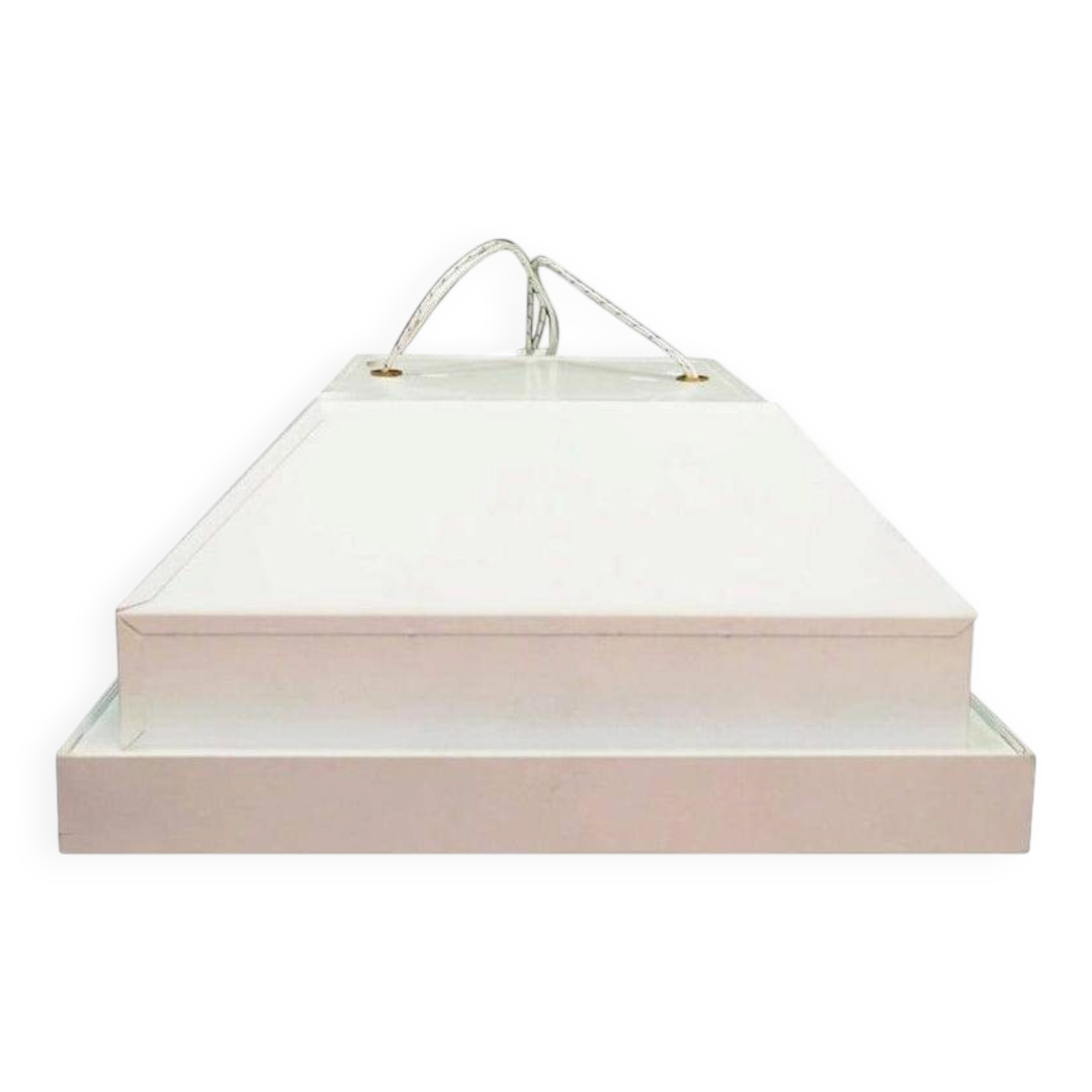 White pendant lamp, Danish design, 1970s, manufacturer: Louis Poulsen