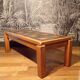 1970s coffee table in elm and schist