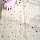 Berber carpet Blessed Ouarain with multicolored and white polka dots in wool