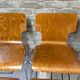 6 vintage Scandinavian chairs from the 1970s.