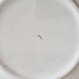 6 orange slip plates