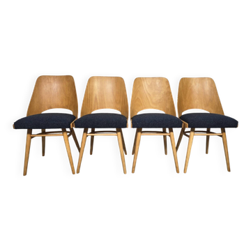 Chaises de salle à manger par Radomir Hoffman pour Ton, années 1950, ensemble de 4