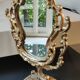 Pivoting Psyche Makeup Mirror. Baroque/Rocaille Style. Bronze. Dim 31 x 20 cm