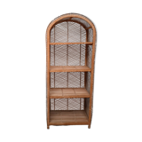 Bibliothèque en rotin vintage