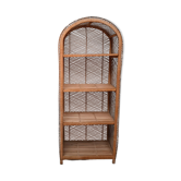 Vintage rattan bookcase