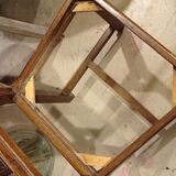 Straw chair with straw back