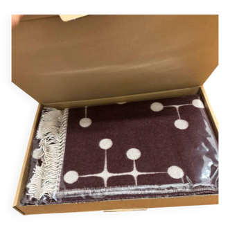 Plaid Eames Vitra Bordeaux et Beige