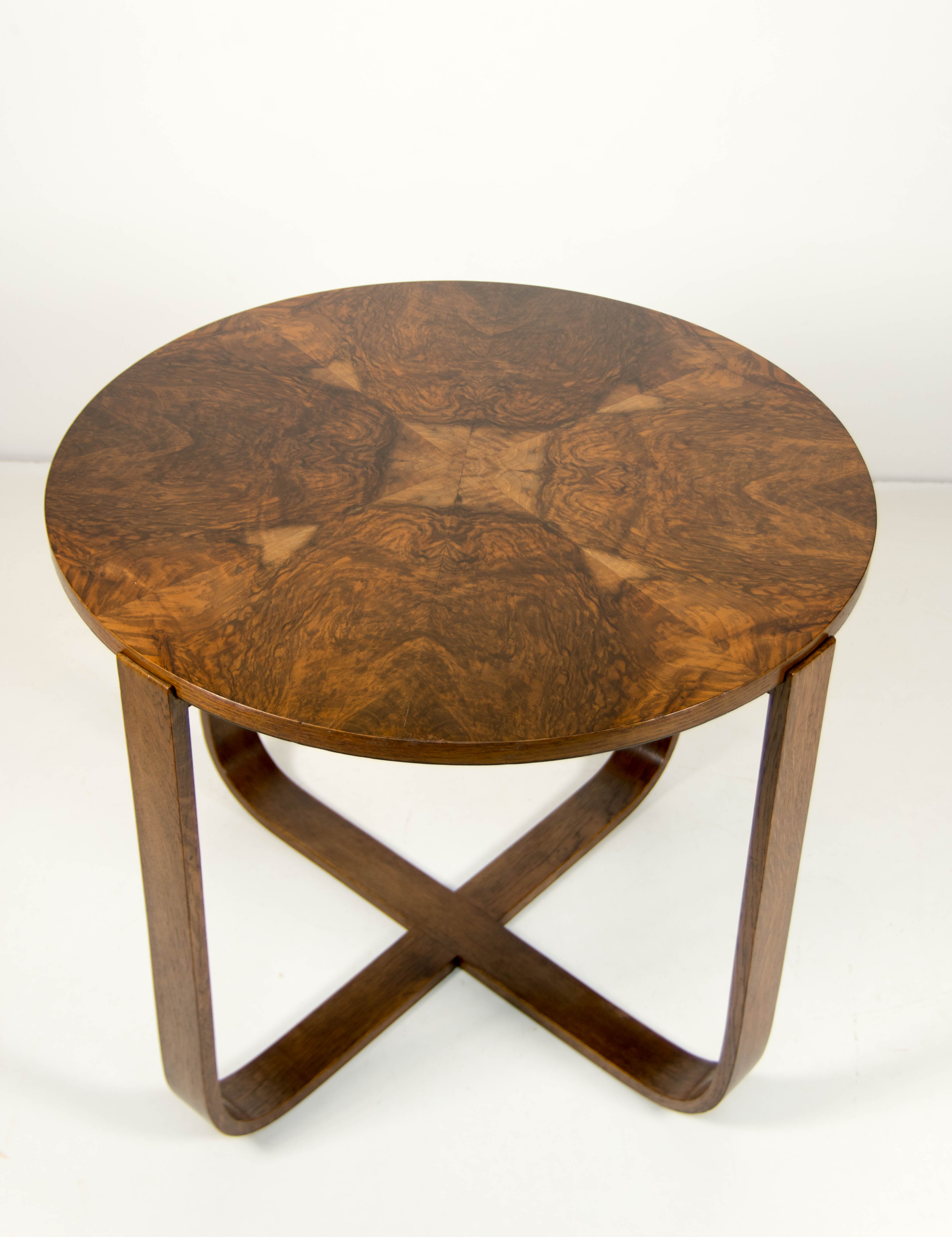 Art Deco Coffee Table H 168 by Halabala for UP Zavody, 1930s