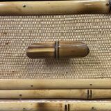 Vintage rattan shelf