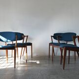 Teak Model 42 Chairs by Kai Kristiansen for Schou Andersen, Set of 6