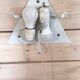 Triangular Murano light fixture (ceiling light or wall light) 1970s Height 48 cm