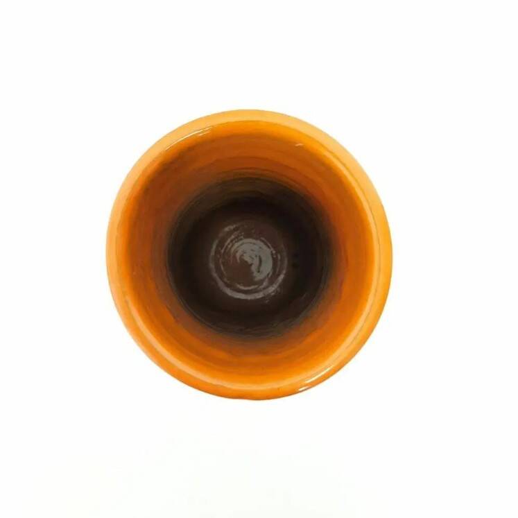 Bitossi vase, Aldo Londi design, Seville decoration, 1960s. Cylindrical vas