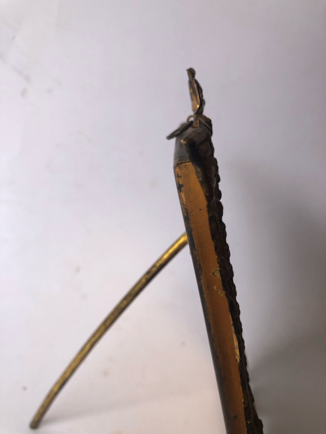 Golden metal photo frame