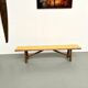 Brutalist bench, yellow "pop" seat