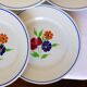 6 vintage dinner plates from the Badonviller factory