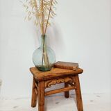 Small rustic old wooden stool