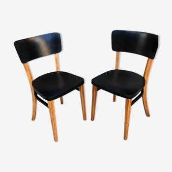 Set of 2 Thonet bistro chairs