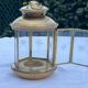 Vintage brass candle holder lantern