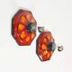 Pair of ceramic wall lamps by Hustadt Leuchten (2 pairs available)