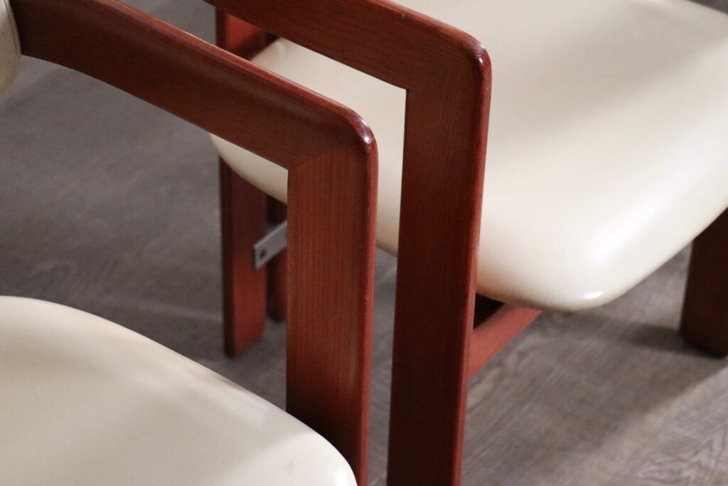Ensemble de 6 chaises Augusto Savini Pamplona pour Pozzi, Italie 1965