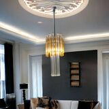 Murano Glass Trilobi Chandelier by Venini 1970’s