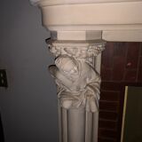 White clamart fireplace