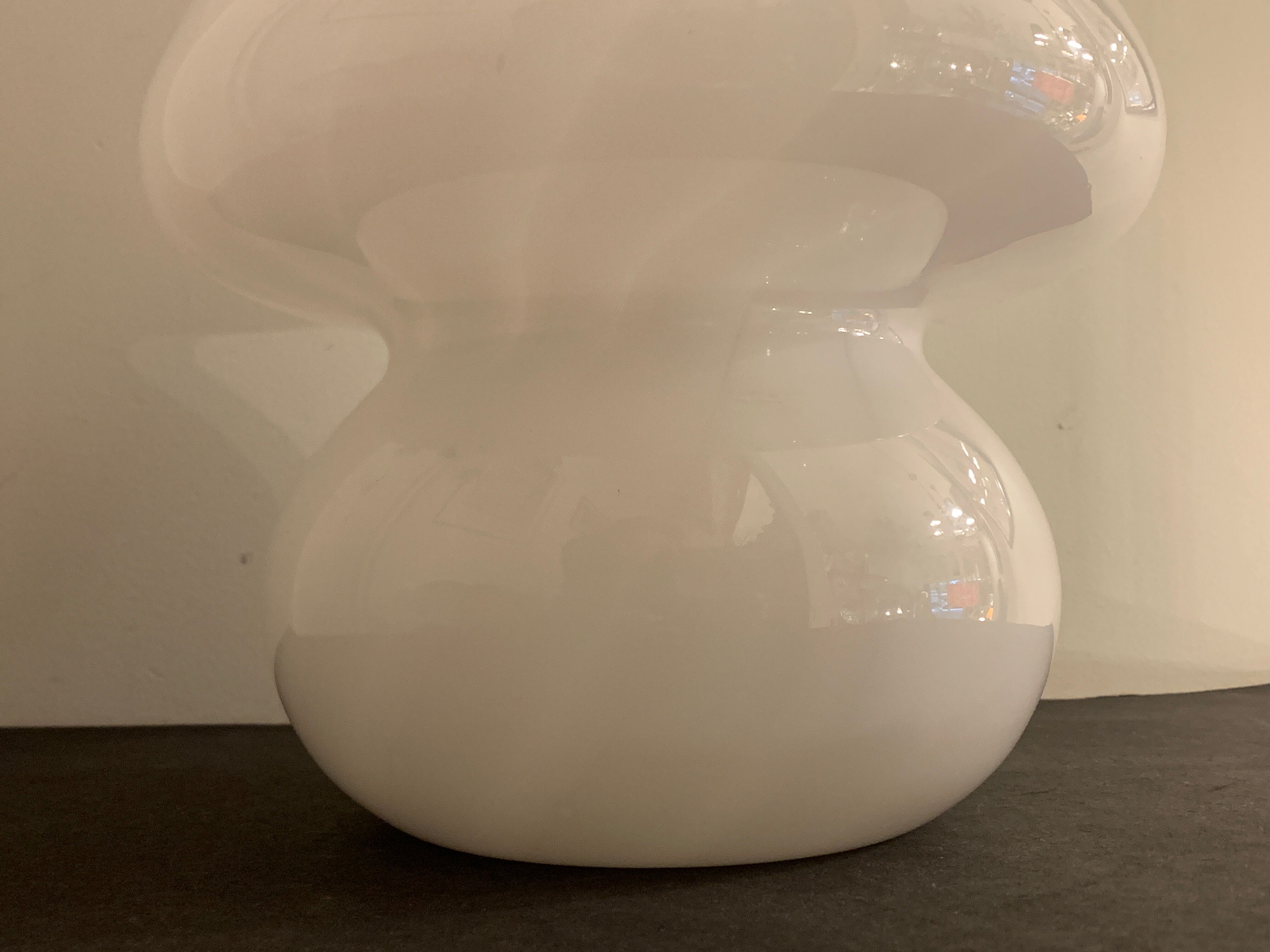 Murano glass mushroom lamp, Swirl by Gino Vistosi, 1970