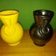 2 vintage ceramic vases Saint Clement, B .  Letalle