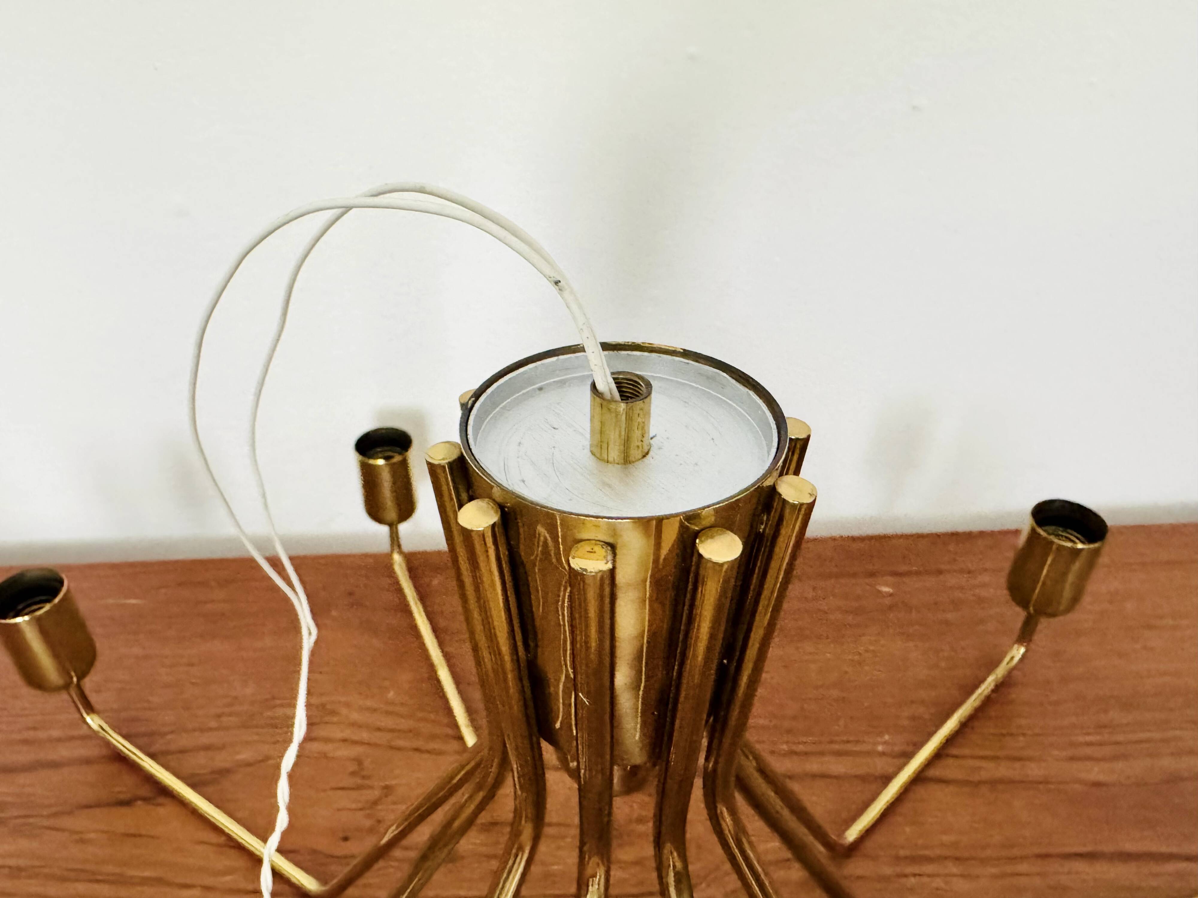 Large Brass Chandelier by Rupert Nikoll