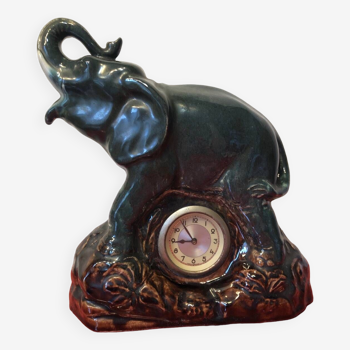 Pendule éléphant en céramique