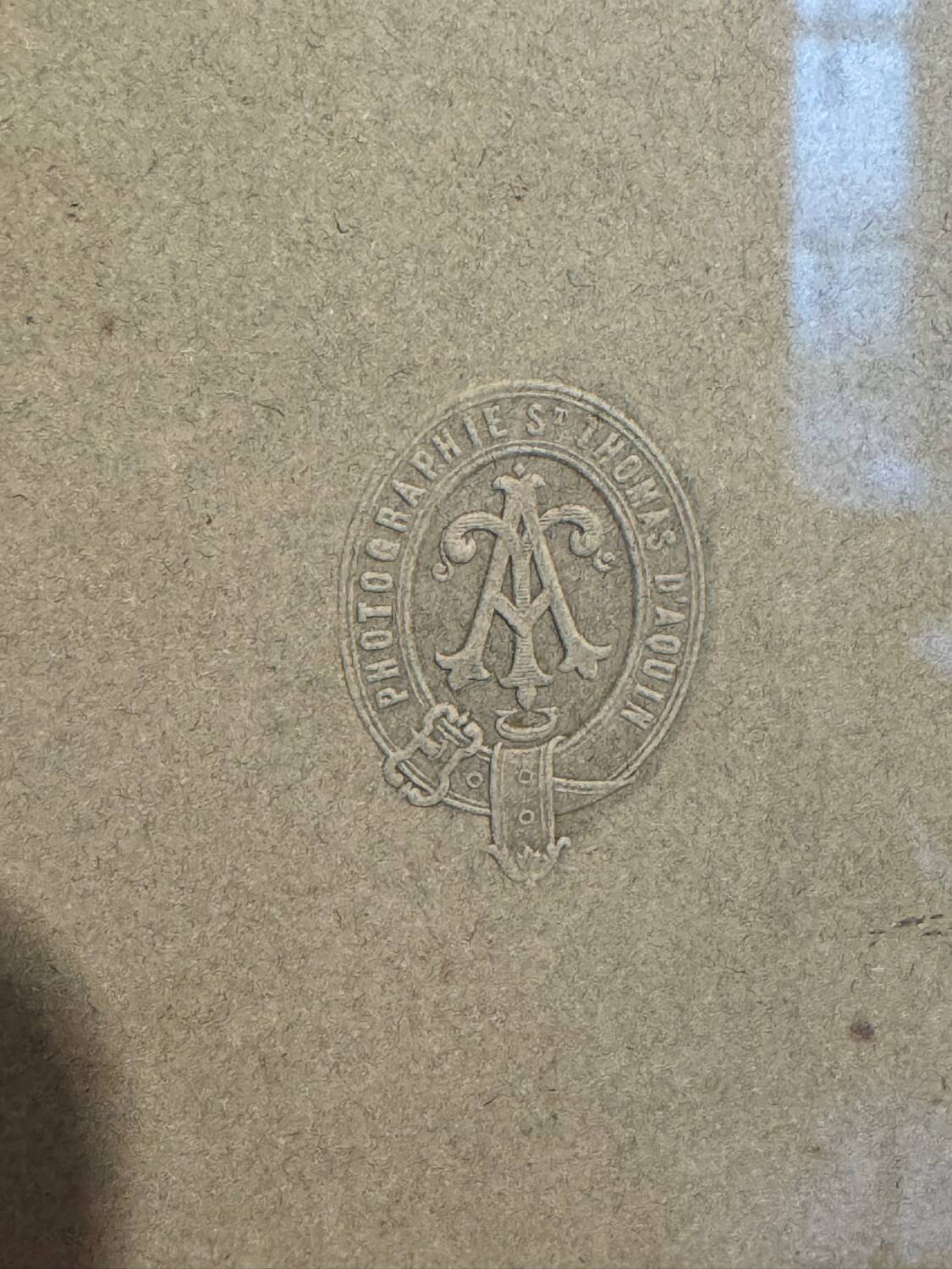 Old photograph, signed, circa 1860