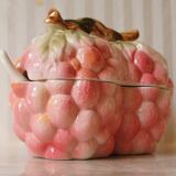 Double jam maker/slush condiment pot "Pink grape"