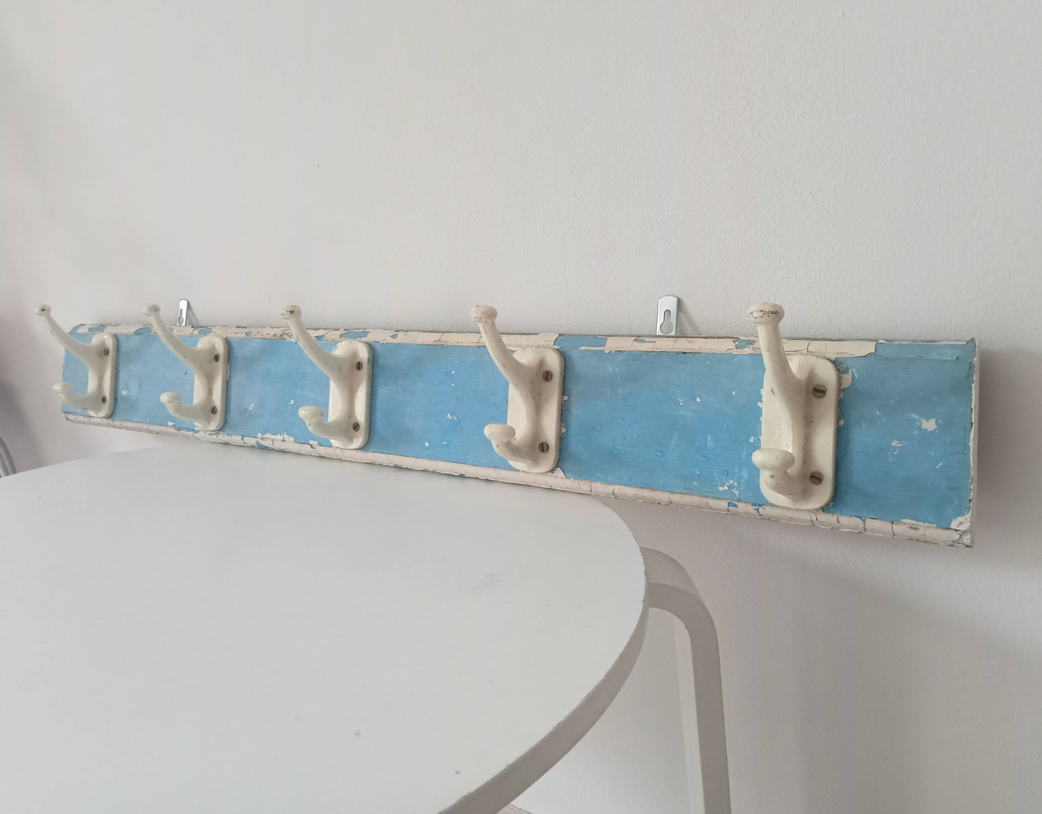 Vintage wall coat rack from the 60s/70s
