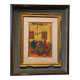 Painting figures oil on canvas board UGO PAZZI