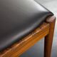 Chaise vintage en palissandre Kai Kristiansen modèle 42 en cuir aniline noir, Danemark 1960