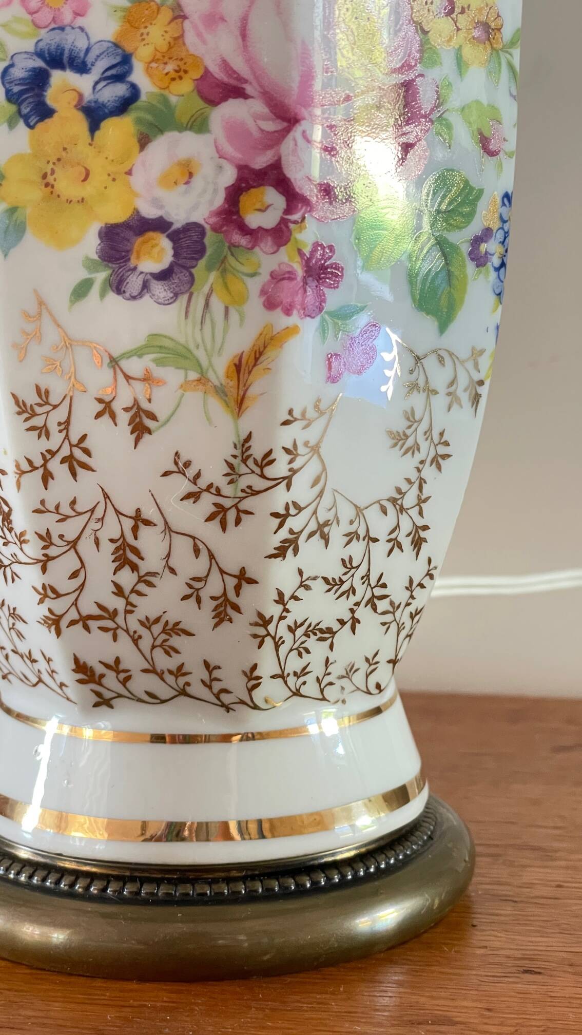 LAMP Porcelain from LIMOGES France