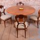 Biedermeier Chairs in Walnut, Austria, 1830s, Set of 4