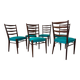 Chaises de salle à manger en teck de style danois du milieu du siècle par Cees Braakman pour Pasto