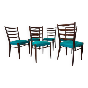 Chaises de salle à manger en teck de style danois du milieu du siècle par Cees Braakman pour Pasto