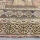 Turkish rug 266x91 cm wool vintage shabby chic runner green, beige