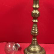 Large Victorian Style Bronze Candle Holder, 25cm