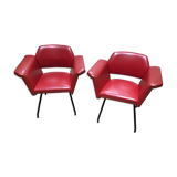 Paire de fauteuils Joseph André Motte edition Steiner