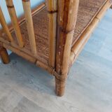 Rattan shelf bookcase