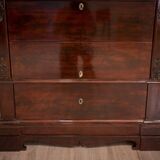 Biedermeier Mahogany Secretary Desk, 1860