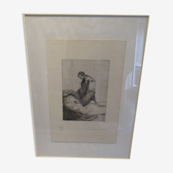 Untitled drawing engraving by Miguel Condé numbered 49/150